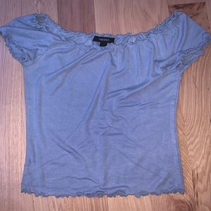 off the shoulder crop top